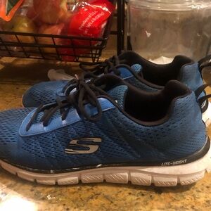 Blue sneakers
